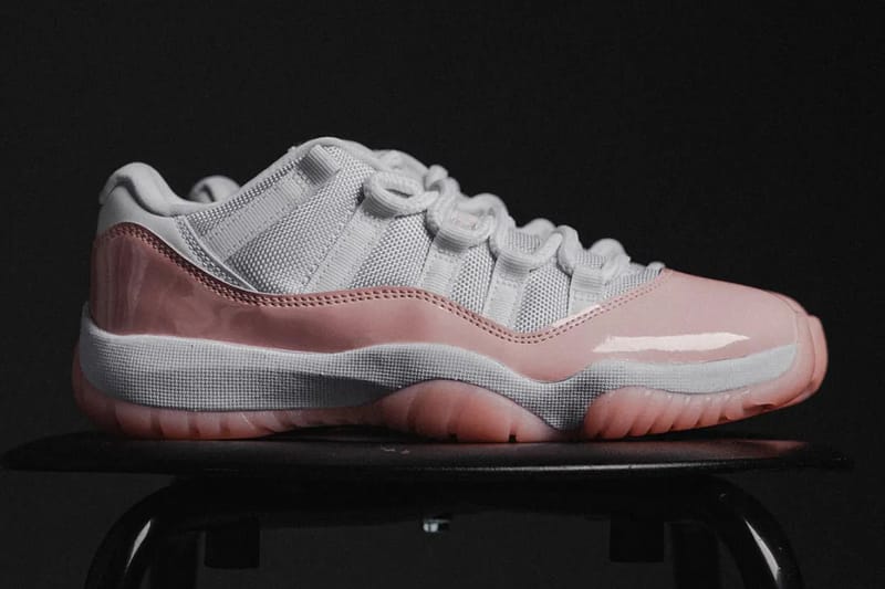 jordan 11 pink and grey